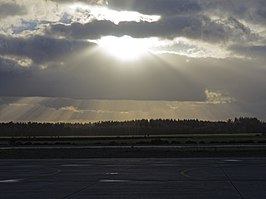 Landingsbaan van de voormalige vliegbasis