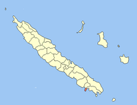 Nouméa asendikaart