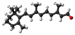 Ball-and-stick model of the retinal molecule{{{画像alt1}}}