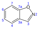 Skeletal formula with numbering convention