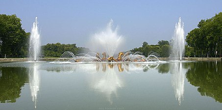 Il Bassin d'Apollon nei giardini di Versailles