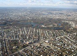 Aerial view of Cranston, December 2008