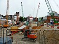 Tottenham Court Road'da hattın inşaatı