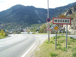 Een gedeclassificeerd deel van de N6 bij Modane