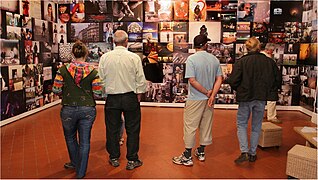 Dans une salle du château en 2008.