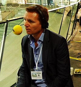 Roger Black als reporter in 2011.