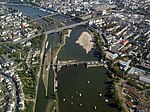 Staustufe Koblenz mit Wasserkraftwerk, Wehr und zwei Schleusen