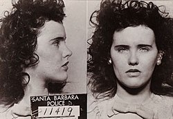 Elizabeth Short rendőrségi felvétele (1943)