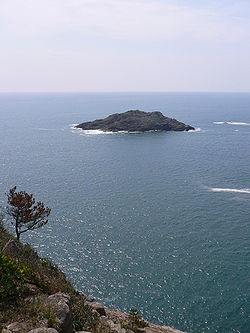 Vue sur la mer ouverte de Hyūga.