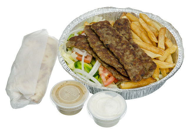 Diner to-go gyro platter