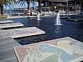 Fountains in front of Swan Bells