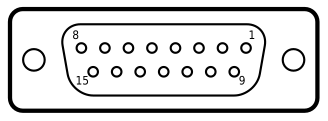 DA-15 a 15-pol Buchse (weiblich)