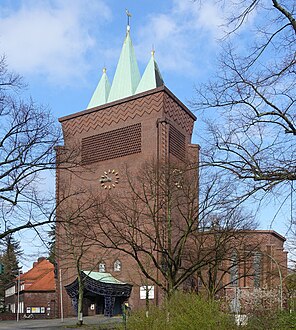 Ernst und Günter Paulus: Kreuzkirche in Berlin-Schmargendorf, 1927–29