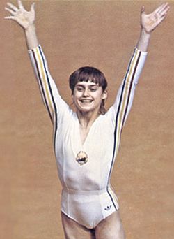 Nadia Comaneci under OS 1976