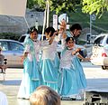 Dancers performing Indian dances at the Pittsburgh Folk Festival, September 3, 2016.