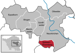 Spiesen-Elversberg – Mappa