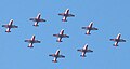 IAF Surya Kiran aerobatic team at Aero India 2009