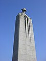 Monument for the World War I soldiers from Canada. The Brooding Soldier in Langemark