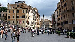 Pogled na Piazza di Spagna i Španjolske stepenice