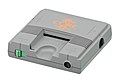 The PC Engine Core Grafx II Console from the front left.