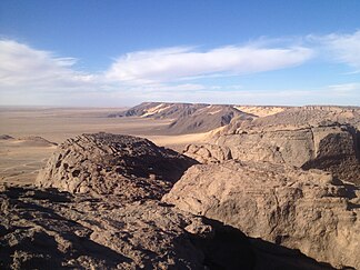 Blick vom höchsten Punkt des Plateaus von Djado