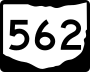 State Route 562 marker