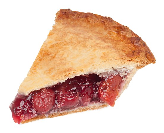 Cherry pie slice