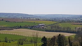 Eyserhalte gezien vanuit het Eyserbos op de Eyserberg