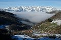 Los Picos d'Europa dende la llocalidá de Lamedo (Cabezón de Liébana).