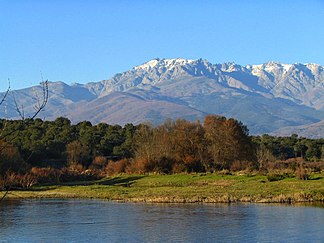 Südansicht des Almanzor, des höchsten Bergs der Sierra de Gredos