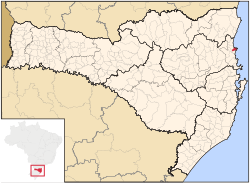 Localização de Penha em Santa Catarina