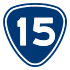 Provincial Highway 15 shield}}