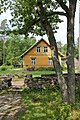 Houten huis in het Openluchtmuseum