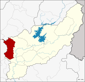 Amplasarea districtului în provincia Uttaradit