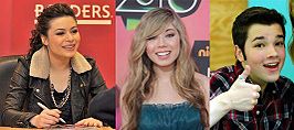 De hoofdpersonages van de televisieserie, v.l.n.r. Miranda Cosgrove, Jennette McCurdy en Nathan Kress.