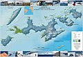 Topographic map of Livingston Island, Greenwich, Robert, Snow and Smith Islands