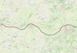 Spoorlijn Connerré - Rennes op de kaart