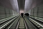 Metrostation Vijzelgracht, roltrappen noordelijk stijgpunt, januari 2018