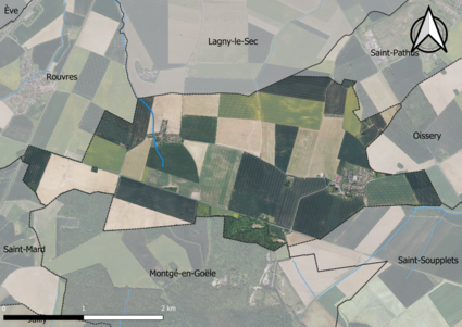 Carte orhophotogrammétrique de la commune.