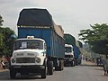 Camionnage de marchandises sur le tronçon Bouaké-Yamoussoukro, mars 2008