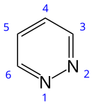 Skeletal formula with numbering convention