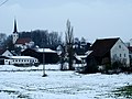 Salmanskirchen von Südosten, rechts „Schlosshäusel“.