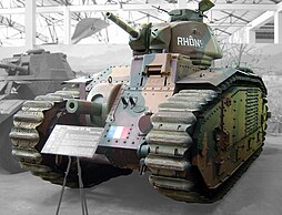 Tank Char B1bis v Musée des blindés v Saumuru