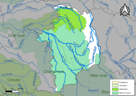 Carte des SAGE au 17 juin 2022.