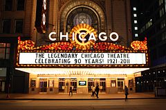 10. Platz: Chicago Theatre in Chicago (Vereinigte Staaten) Fotograf: Raymonst