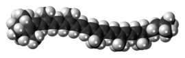 Modelo de recheo de espazos da molécula de γ-caroteno