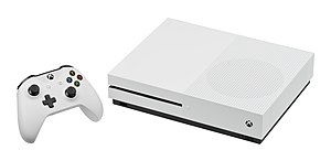 Xbox One S mit dazugehörigem Gamepad