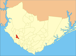 Localização do bairro Nova Esperança no mapa geográfico de Manaus.