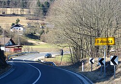 Rakovica, ulaz u naselje