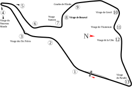 map of the track